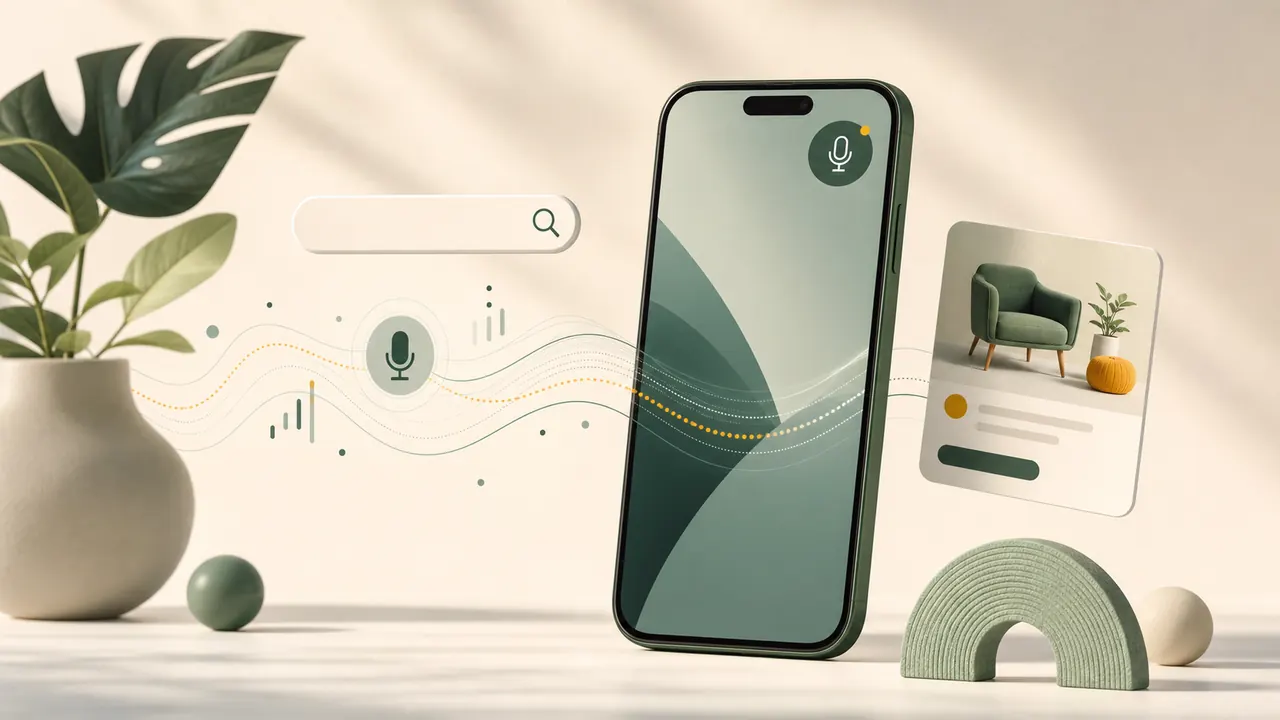 Pessoa analisando anúncios exibidos no celular ao lado de controles de privacidade.