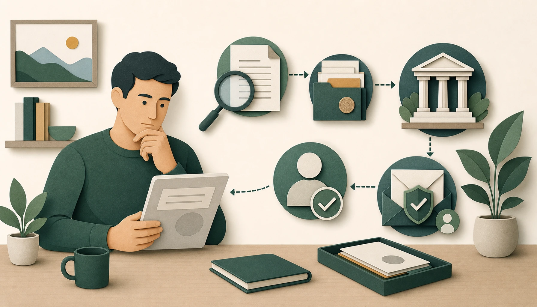 Verificação independente de instituição, contato, documentos e beneficiário antes de investir.