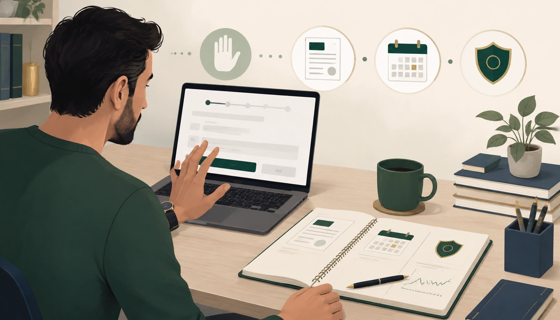 Pausa para verificar tese, prazo e risco antes de comprar ou vender.